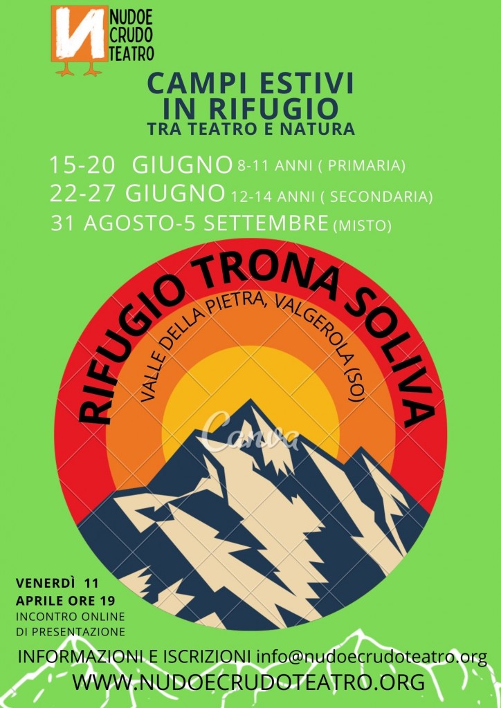 Copia di CAMPI ESTIVI IN RIFUGIO tra teatro e natura